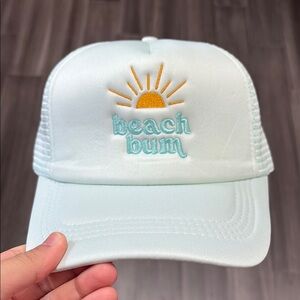 Beach Bum Light Blue Trucker Hat
